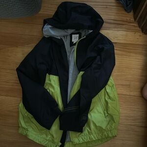 Fall/Spring color block jacket with hood